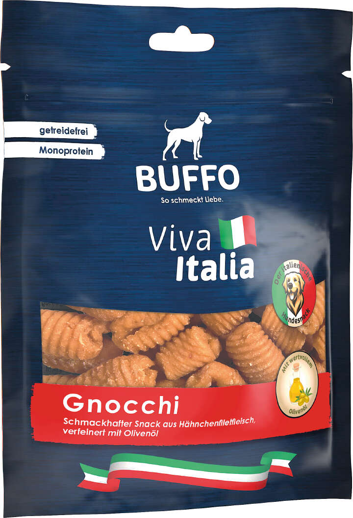 BUFFO Viva Italia Getreidefreies Hundeleckerli Gnocchi